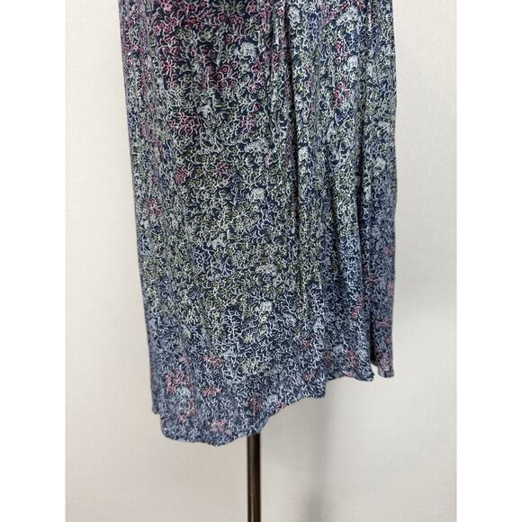 Lucky Brand Women's Top Plus Sz 1X Blue Floral Ombre' Lightweight Long Sleeves - Picture 6 of 16